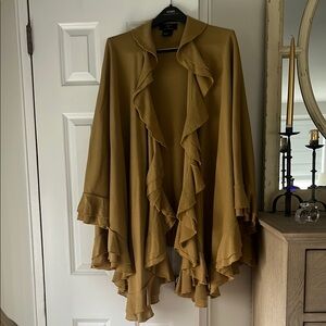 Lemmi Camel Ruffle Wrap